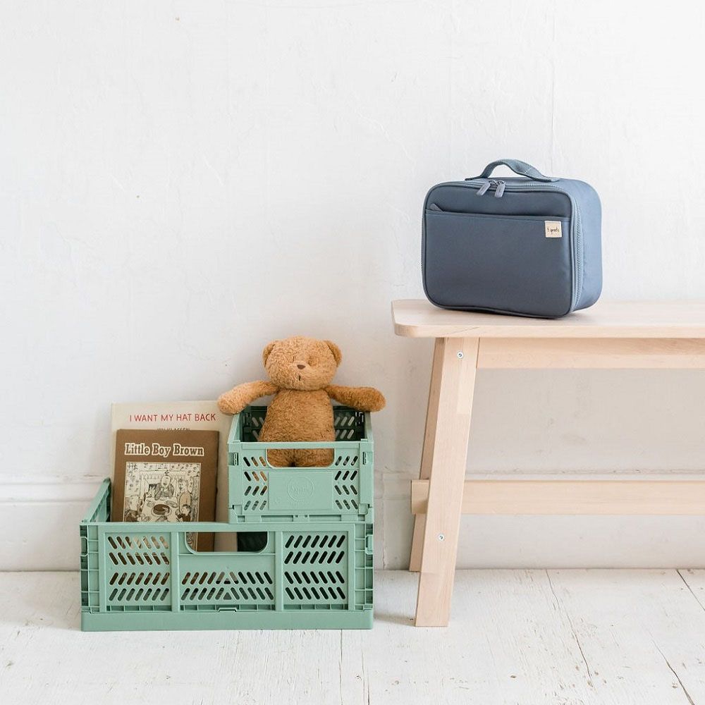 3 Sprouts - Modern Folding Crate - Medium - Green