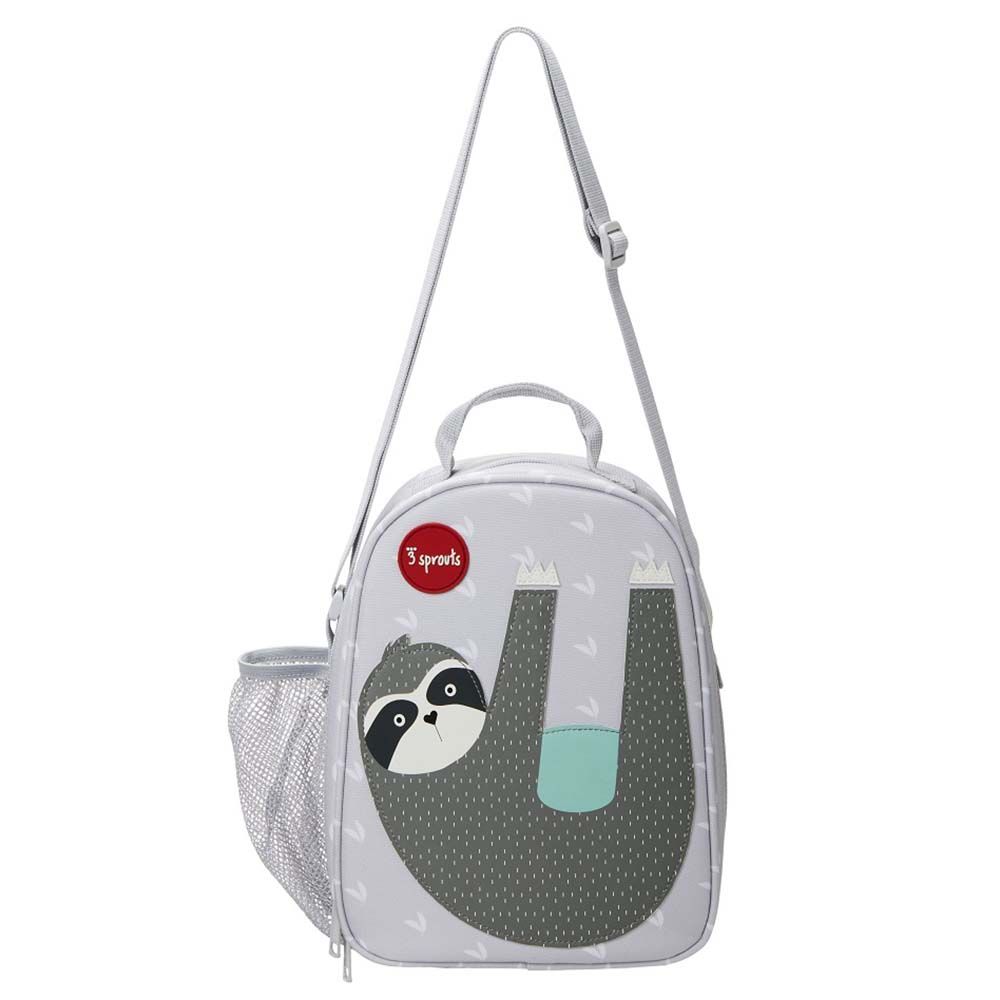 3 Sprouts - Sloth Lunch Bag - Grey