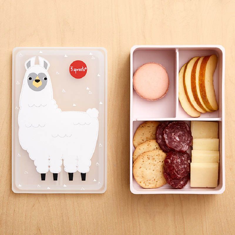 3 Sprouts - Silicone Bento Box - Llama