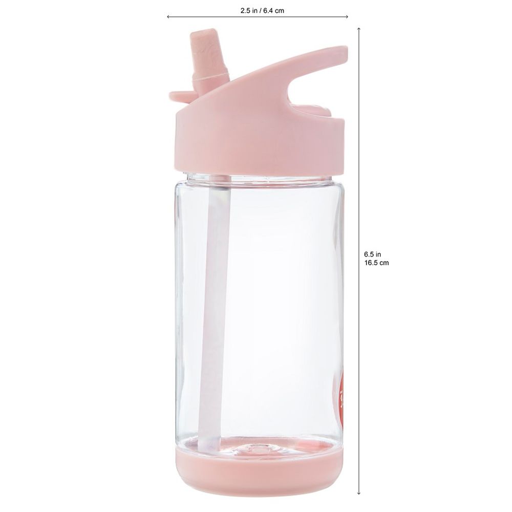 3 Sprouts - Deer Print Water Bottle - Pink - 354 ml