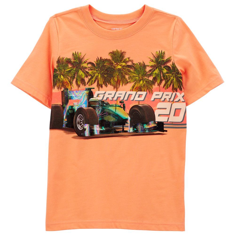 Carters - Boys Racing Grand Prix Jersey Tee - Orange