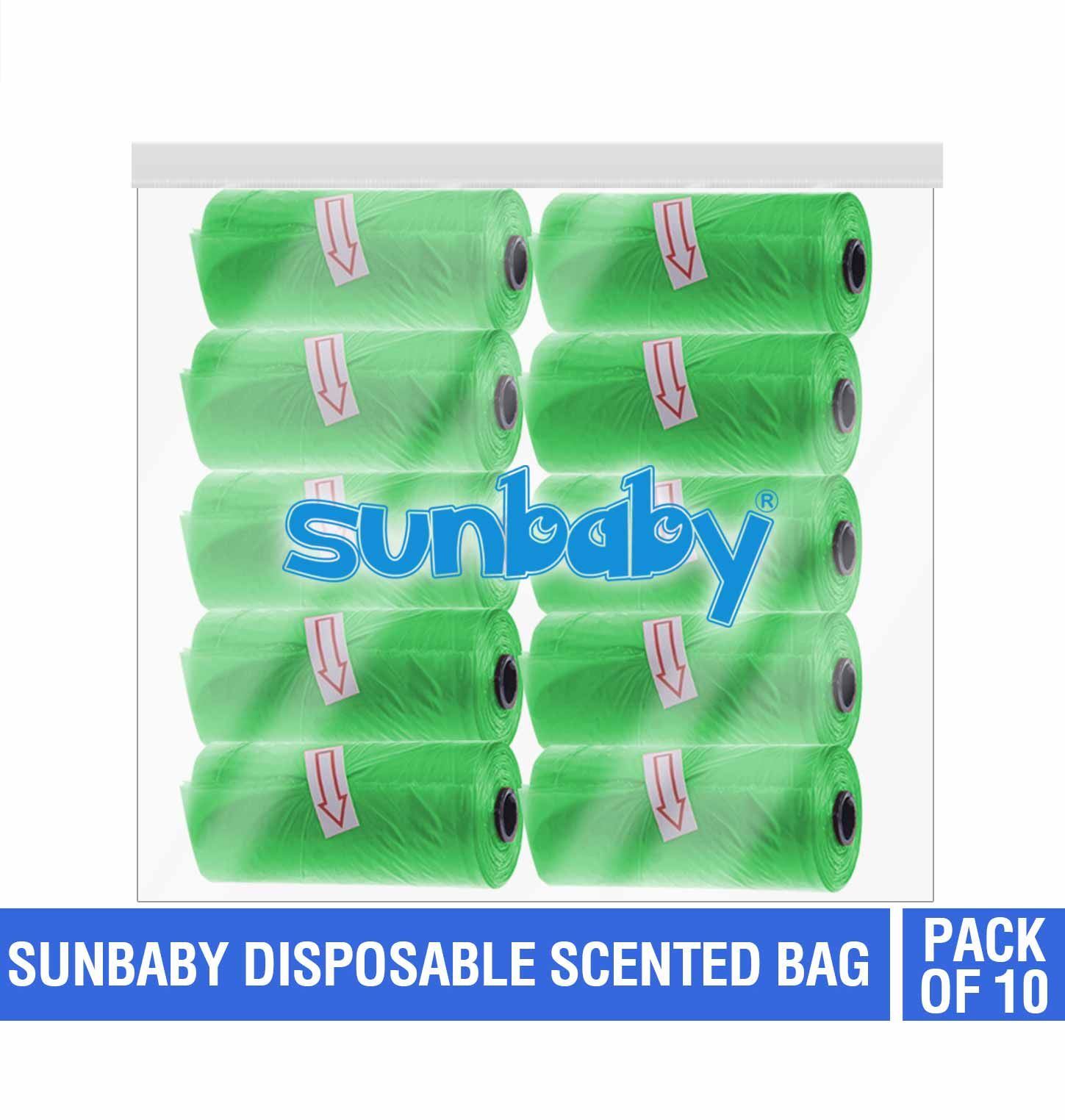 SunBaby - Scented Bag Pack of 10/150 Bags - Green