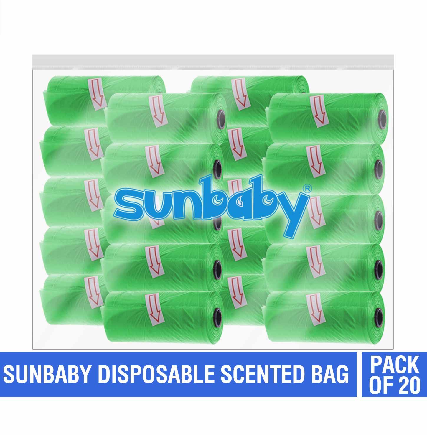 SunBaby - Scented Bag Pack of 20/300 Bags - Green