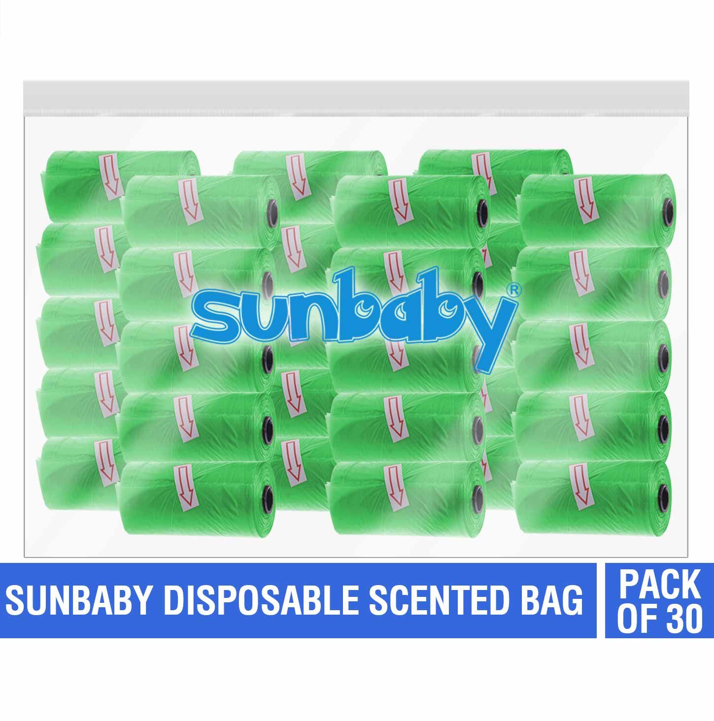 SunBaby - Scented Bag Pack of 30/450 Bags - Green