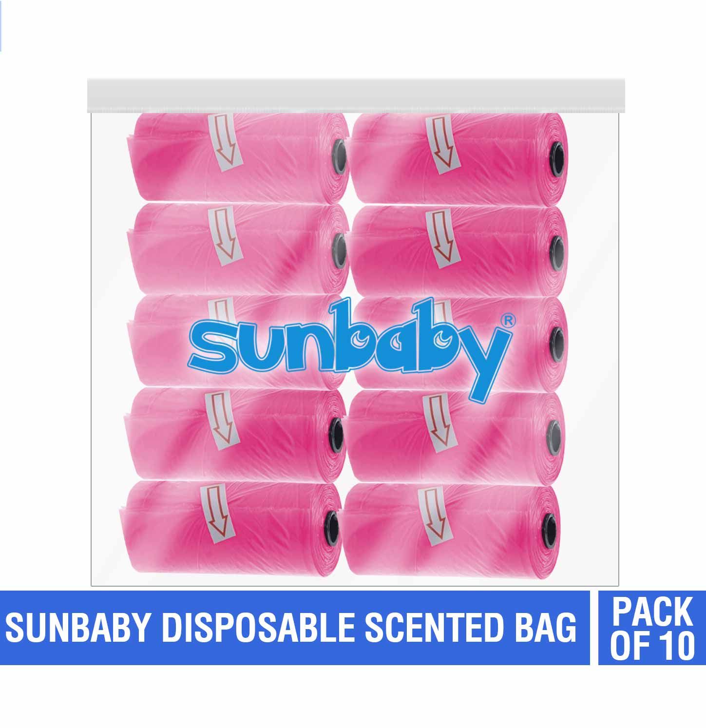 SunBaby - Scented Bag Pack of 10/150 Bags - Pink