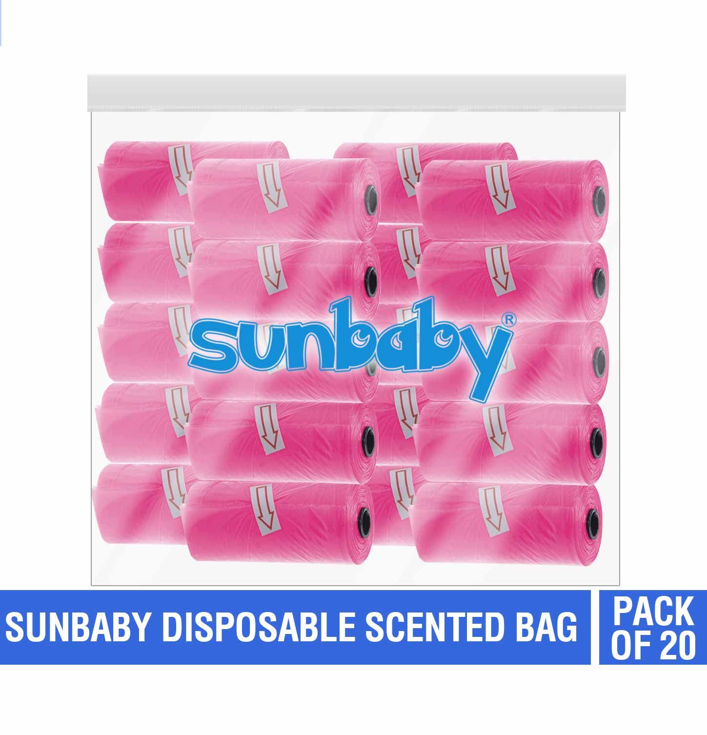 SunBaby - Scented Bag Pack of 20/300 Bags - Pink