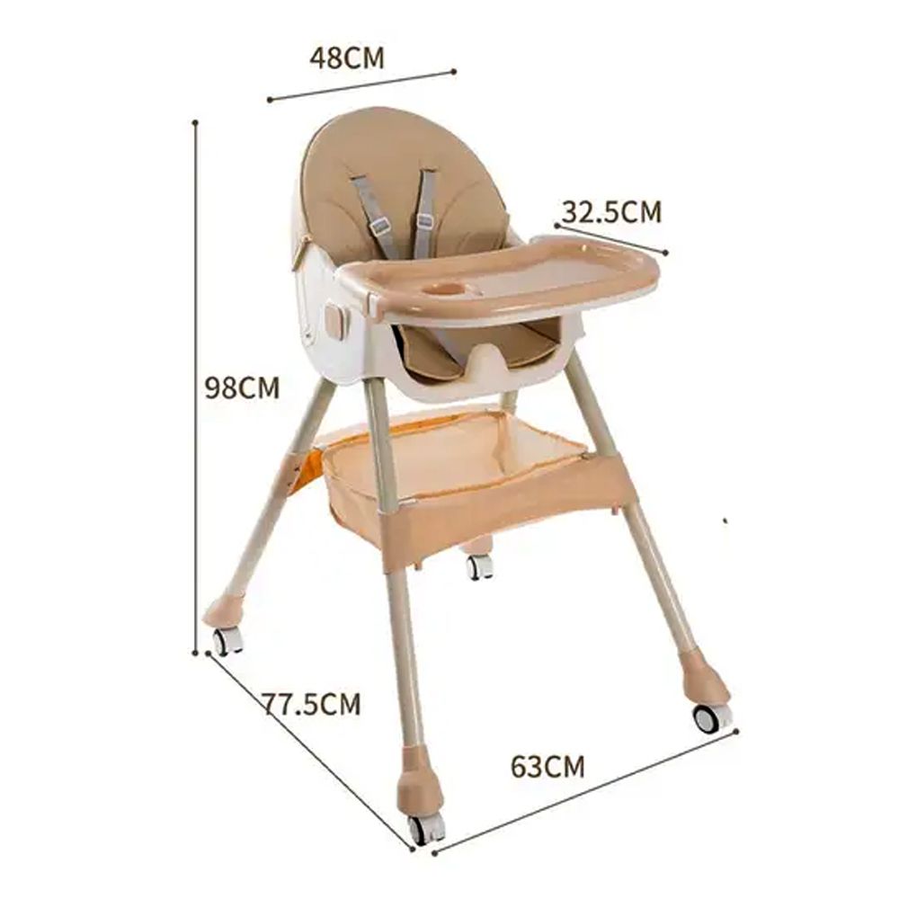 Star Babies - High Chair With Free 20-pcs Disposable Changing Mat - Blue