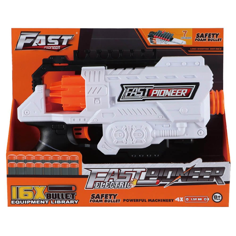 Stem - Fast Pioneer Electric Gun With 16 Bullet Capacity - White