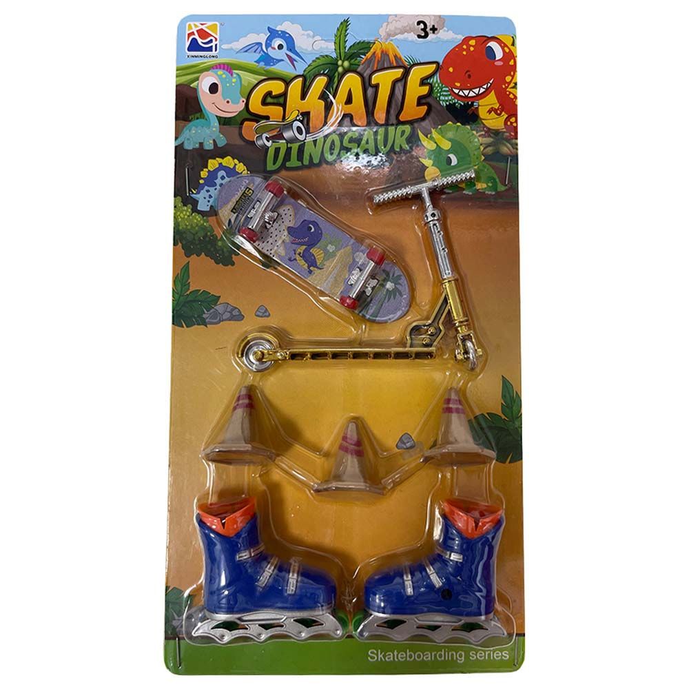 Stem - Skate Dinosaur Toy Set - Finger Toy Series