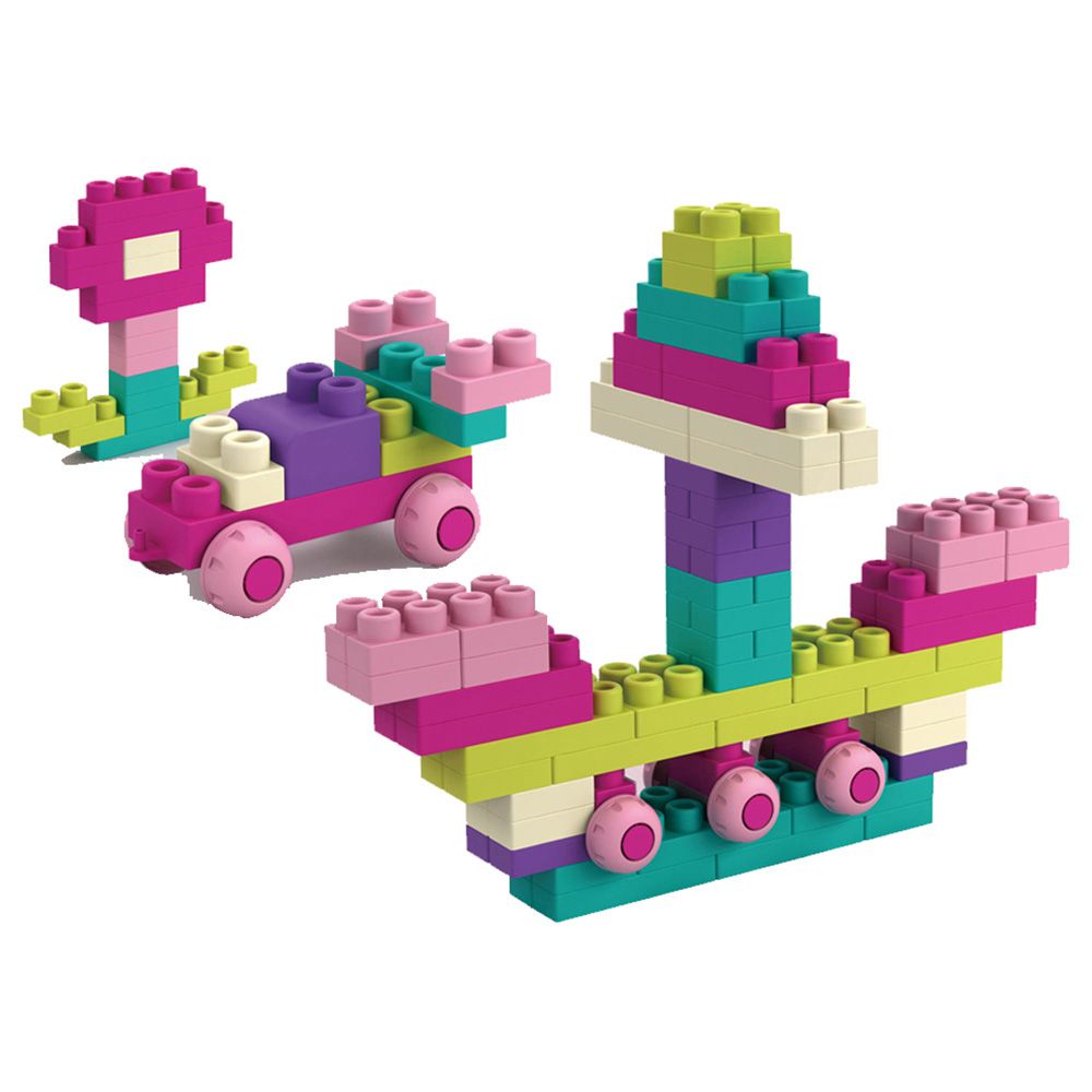 Stem - Soft Building Blocks Creative Fun Kit- 120pcs - Pink