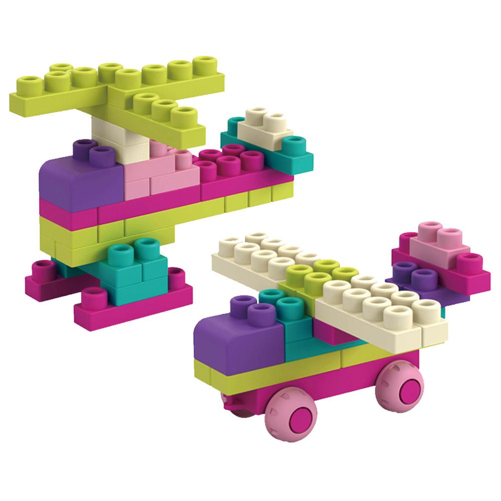 Stem - Soft Building Blocks Creative Fun Kit- 80pcs - Pink