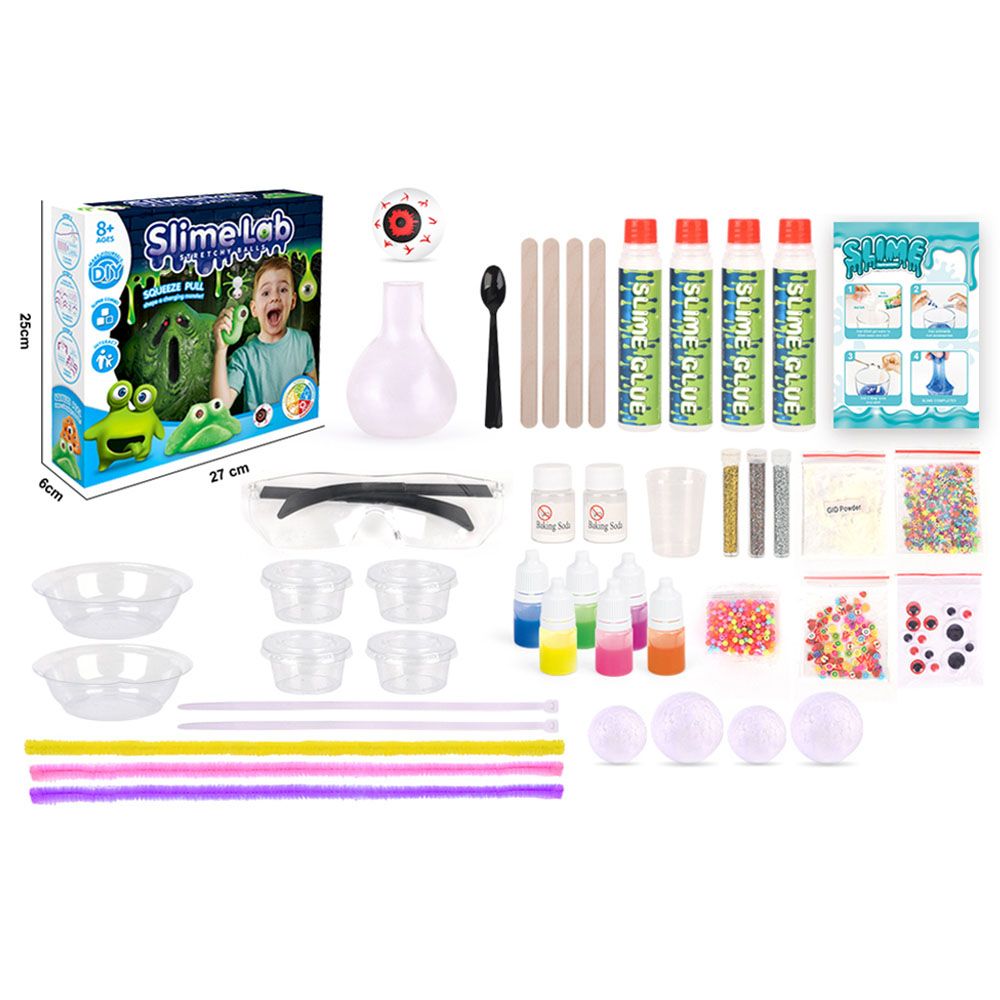 Stem - Slimelab Stretchy Balls Squeeze Pull Shape A Changing Monster Slime Kit