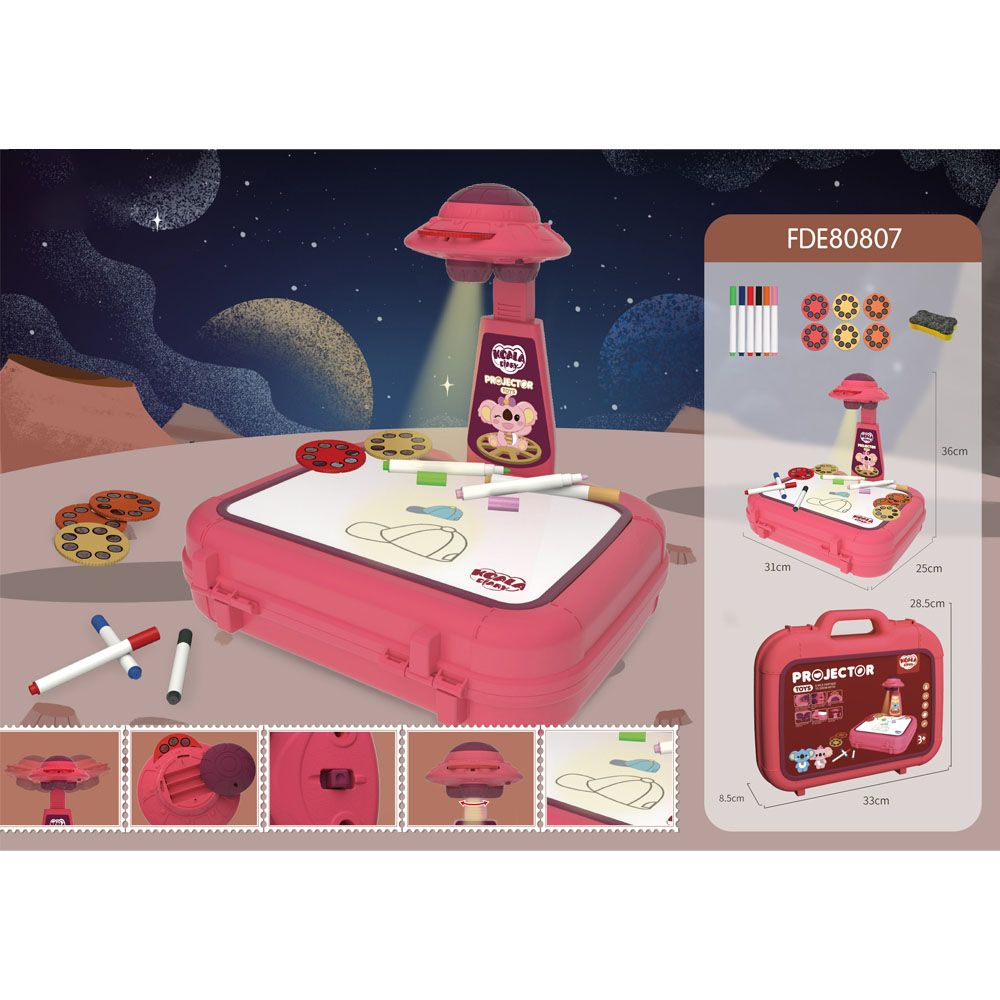 Stem - Take Your Art Anywhere Portable Projection Box For Kids - Pink