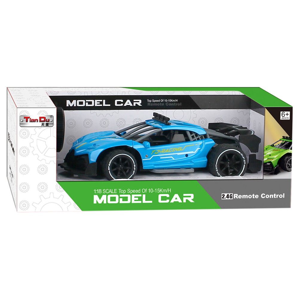 Stem - 1/18 4Ch Remote Control High-Speed Car With Gun 1pc - 2.4G - Color May Vary