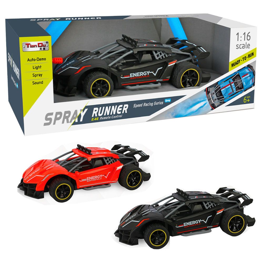 Stem - 1/16 4Ch Remote Control Lamborghini High-Speed Car With Spray 1pc - 2.4G - Color May Vary