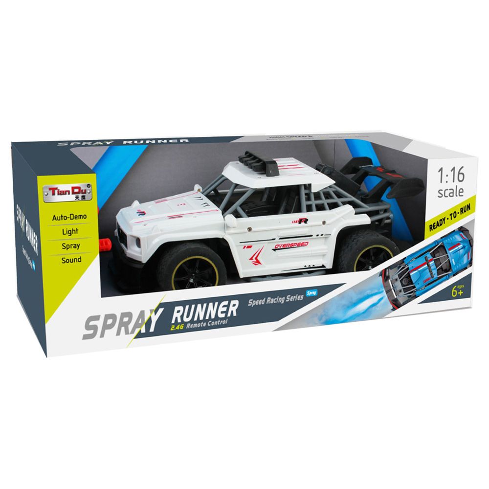 Stem - 1/16 4Ch Remote Control Mercedes-Benz Big G High-Speed Car With Spray 1pc - 2.4G - Color May Vary