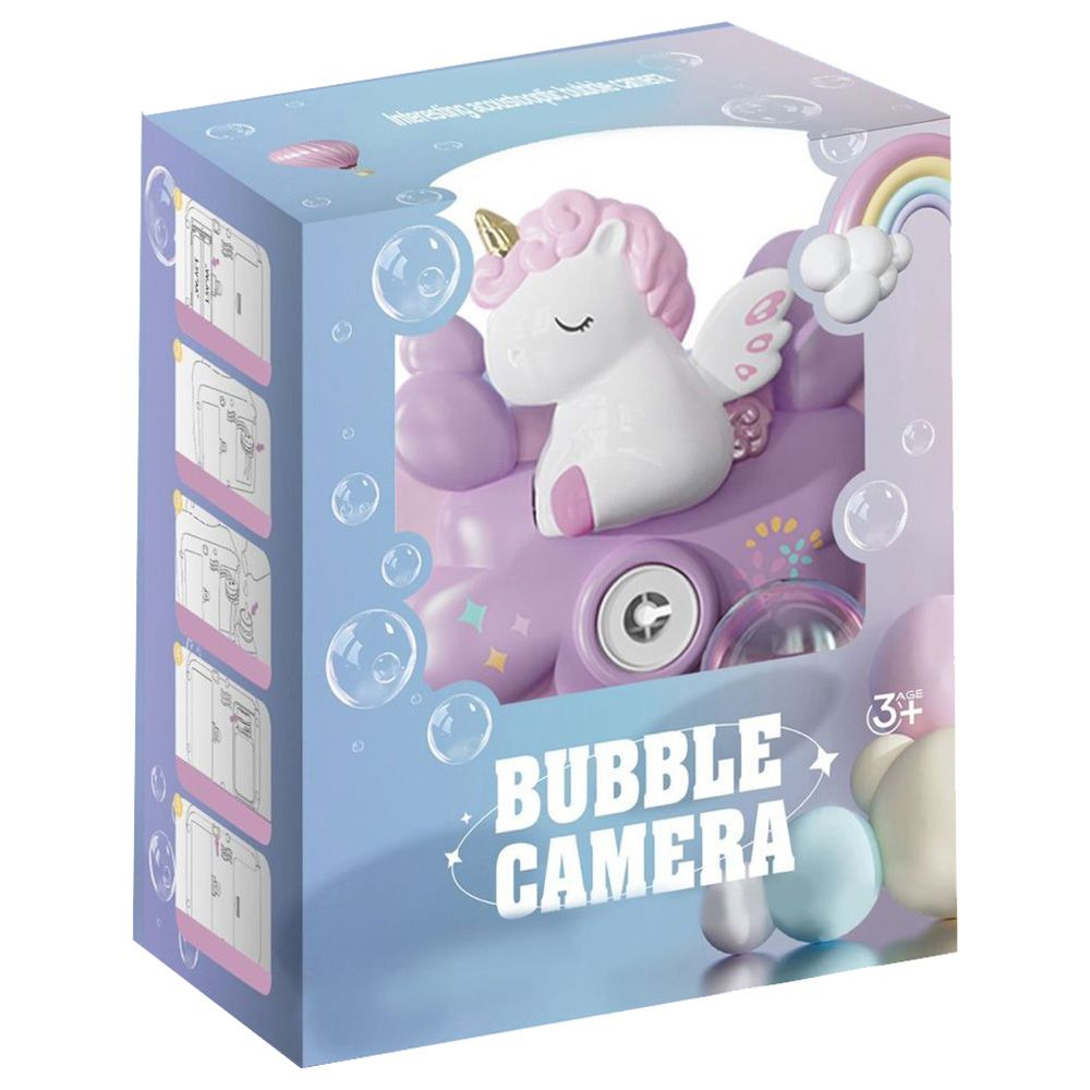 Stem - Unicorn Bubble Blowing Camera 1pc - Color May Vary