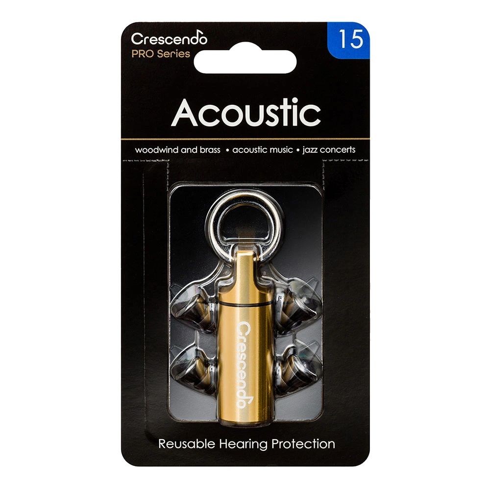 Crescendo - PRO Acoustic 15 Resuable Comfort Ear Plugs - 3 Pcs