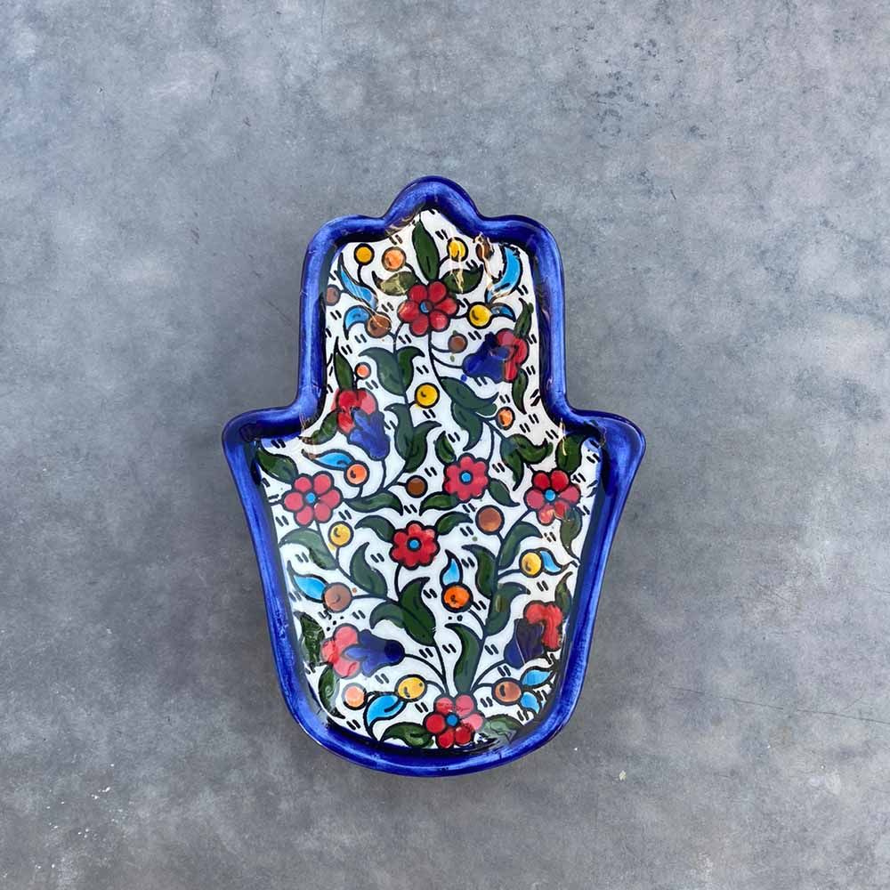 Fyrouzi - Fatima/Hamsa Hand Serving Dish/Trinket