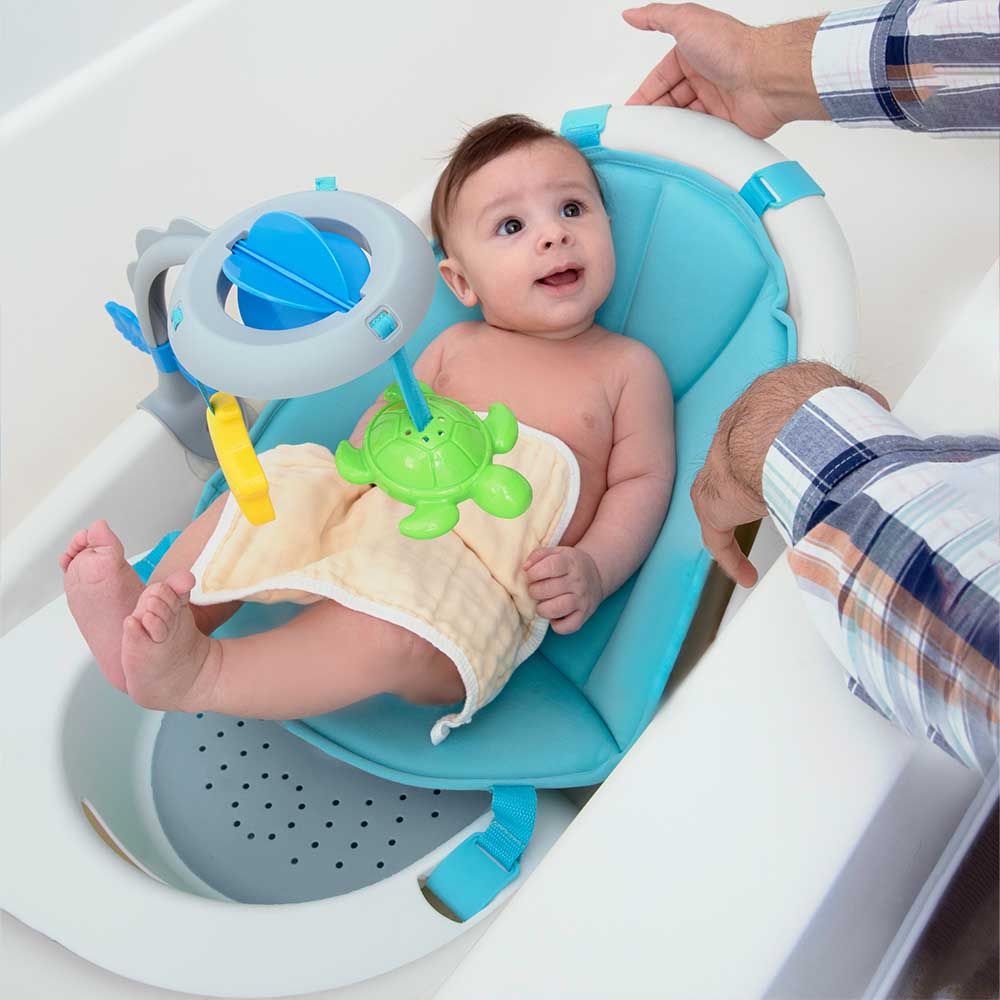 Summer Infant - Gentle Support Multistage Bath Tub w/ Toys - White