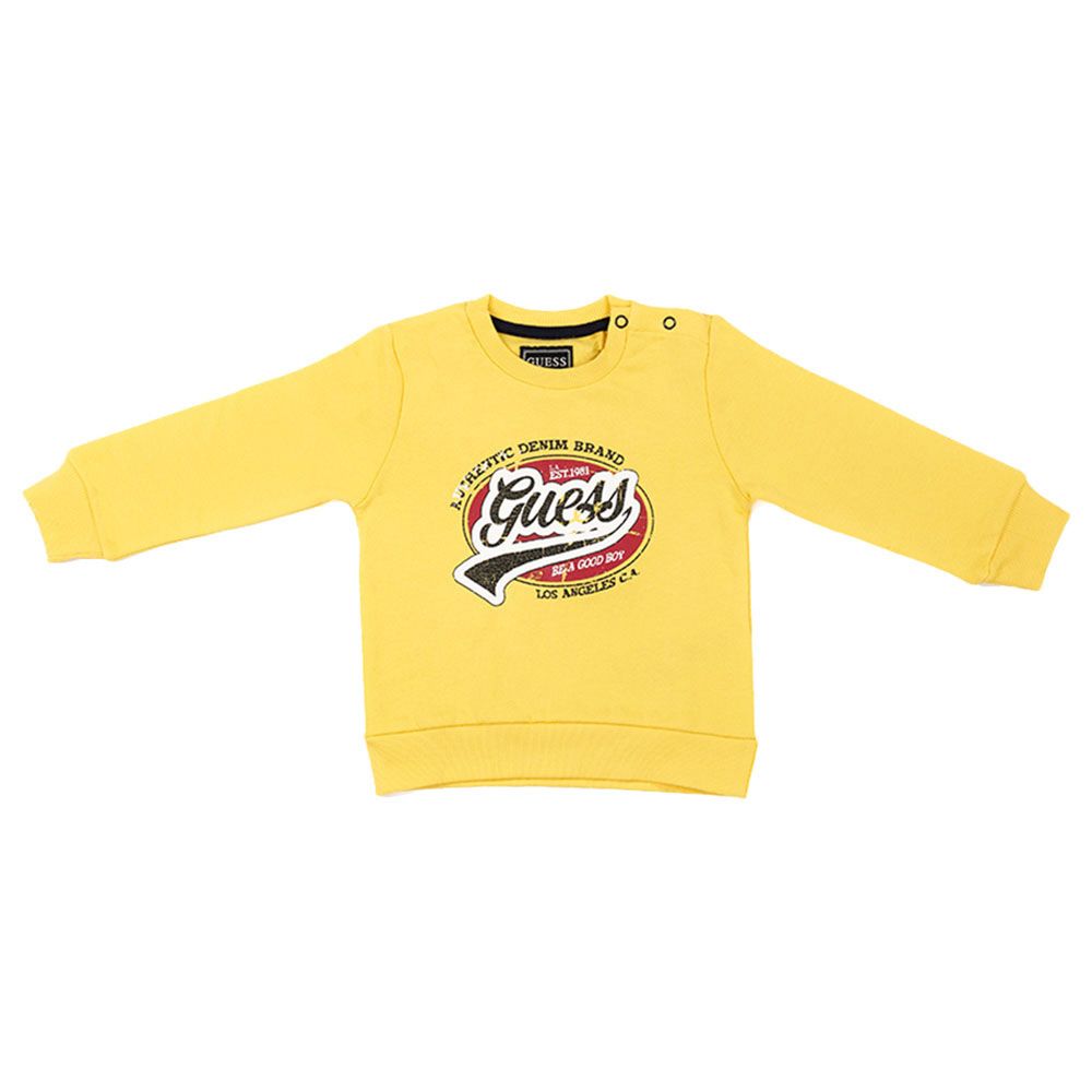 Guess - 2pc-Set - Long Sleeves Sweatshirt & Joggers - Mango Seed Yellow