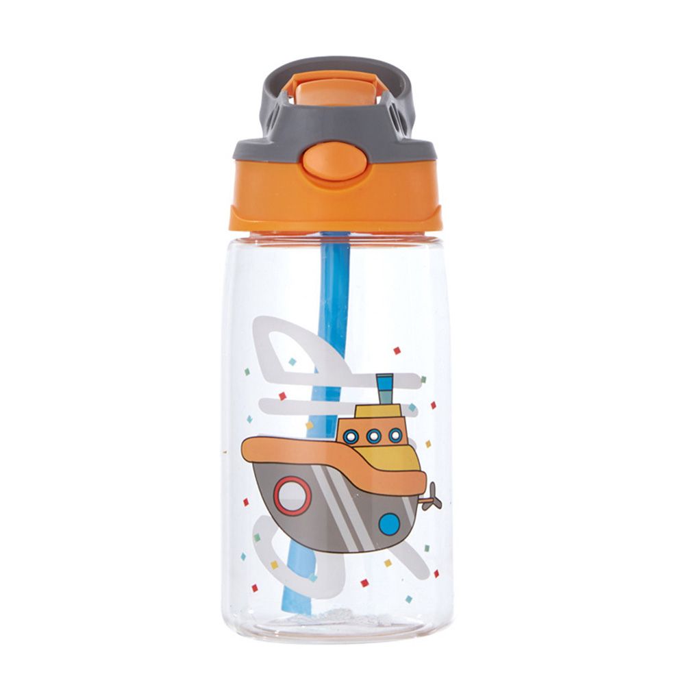 Bonjour - Sip Box Kids Water Bottle - White Ship - 400 ml