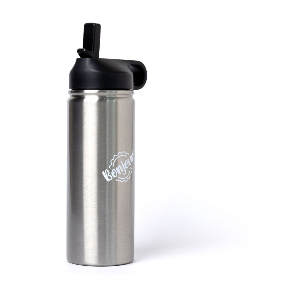 Bonjour - Sip Box Staineless Steel Water Bottle - Grey - 500 ml