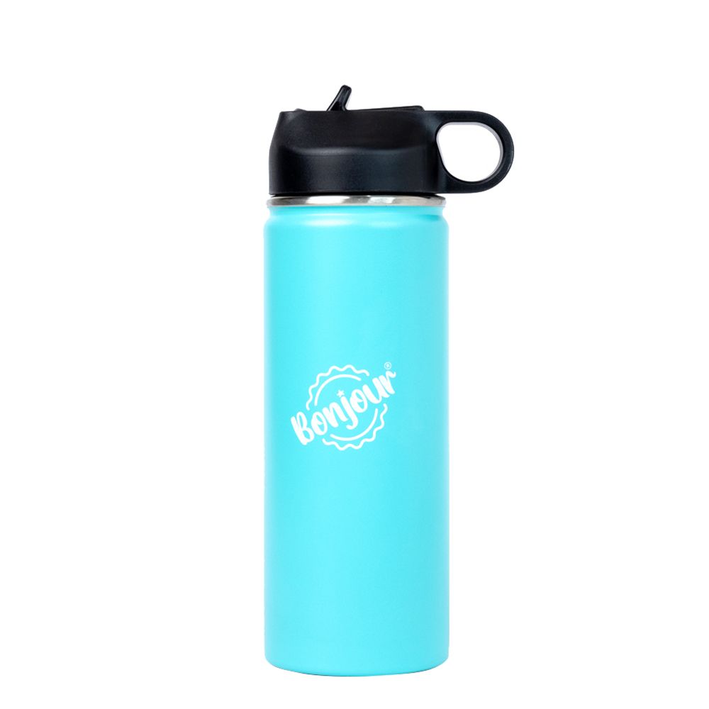 Bonjour - Sip Box Stainless Steel Water Bottle - Light Blue - 500 ml