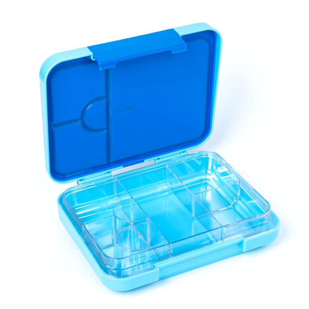 Bonjour - 4/6 Compartment Uni Lock Tiff Lunch Box - Blue Astronaut