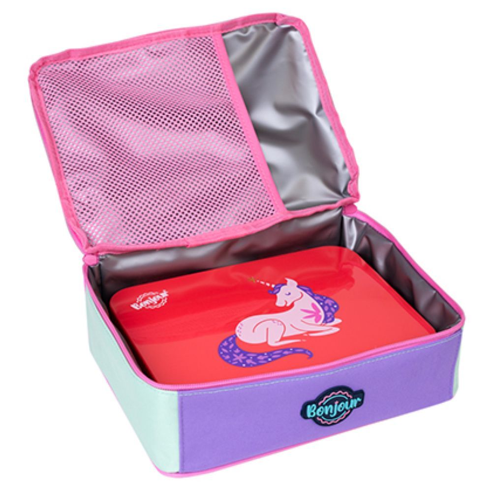 Bonjour - Max Lunch Bag - Pink Unicorn