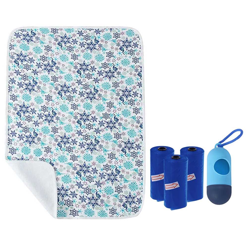 Star Babies - Reusable Changing Mat & Scented Bag 3pcs/Dispenser - Blue