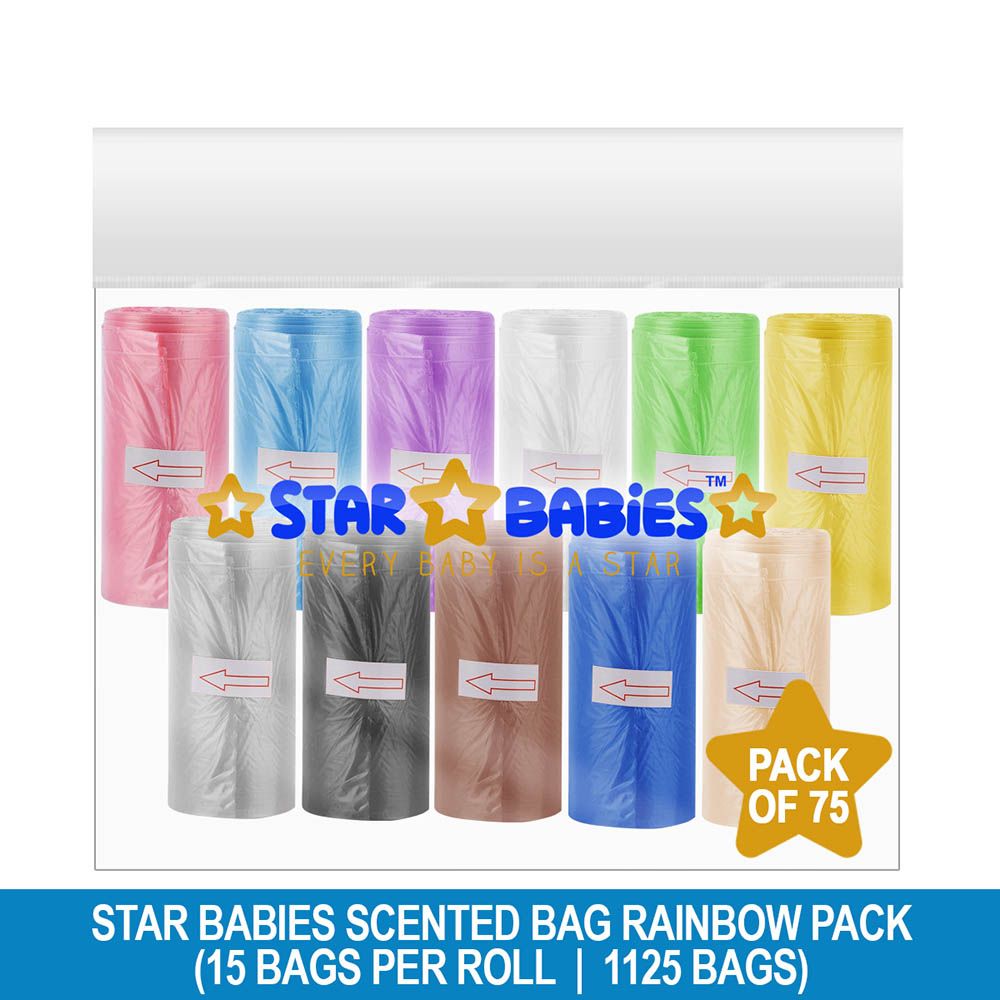 Star Babies - Scented Bag - Pack Of 75 - 22 x 32cm - Rainbow