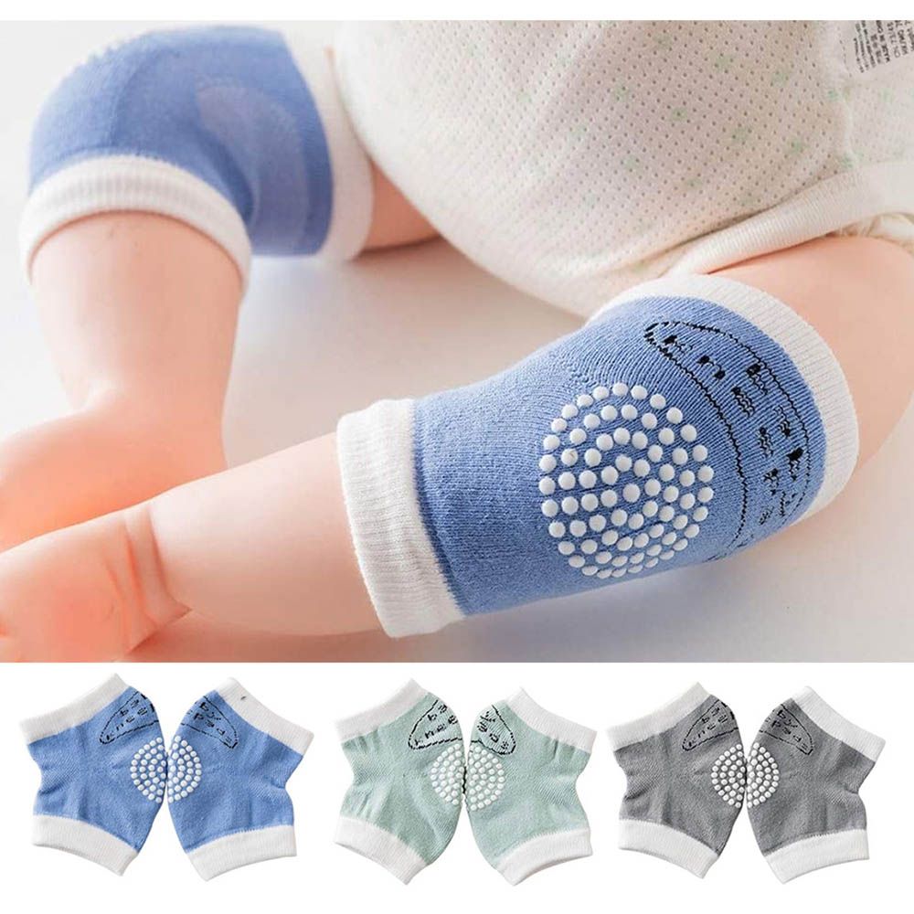 Star Babies - Baby Carrier - Bear With Kids Knee Pad 2pcs - Blue/Grey