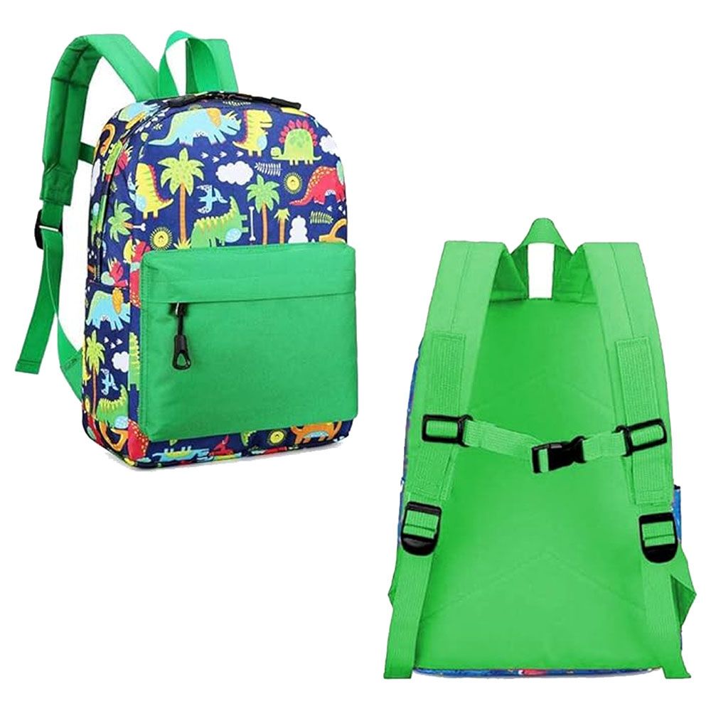 Star Babies - Kids School Bag 14.17-Inch With Kids Water Bottle 300ml - Green