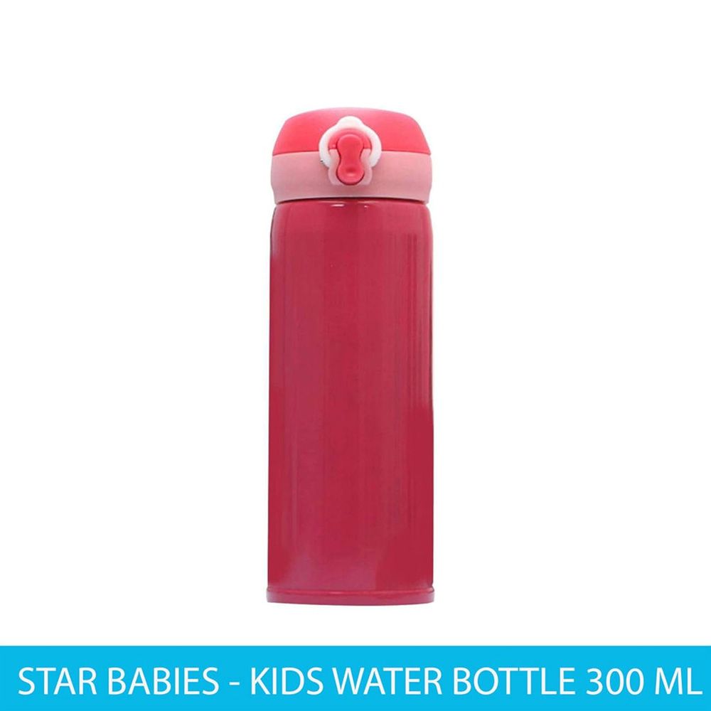 Star Babies - Kids School Bag 14.17-Inch With Kids Water Bottle 300ml - Pink