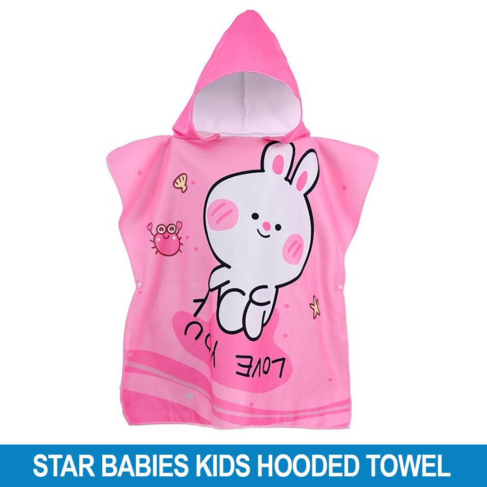 Star Babies - Hooded Towel - Pink