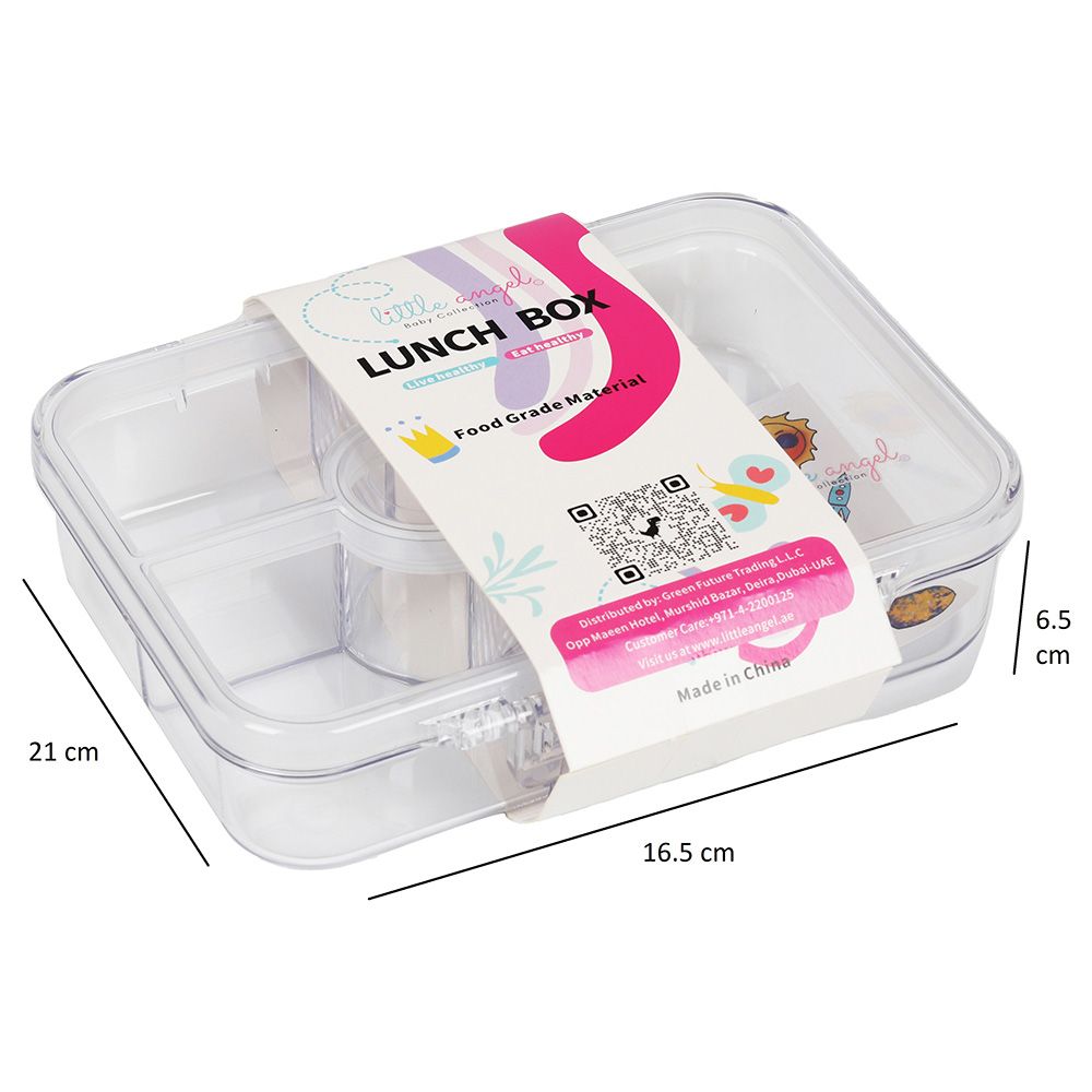 Little Angel - Kid's 4 Compartment Bento Lunch Box With - Space