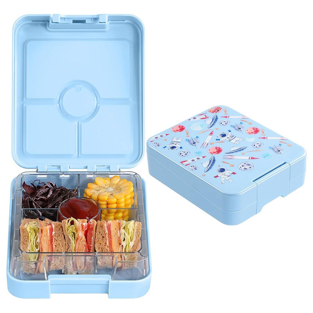 Little Angel - Kid's 4 Compartment Lunch Bento Box - Blue