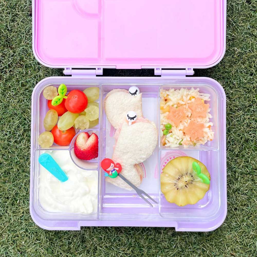 Little Angel - Kid's Bento Lunch Box 6 Compartment Compartment - Purple