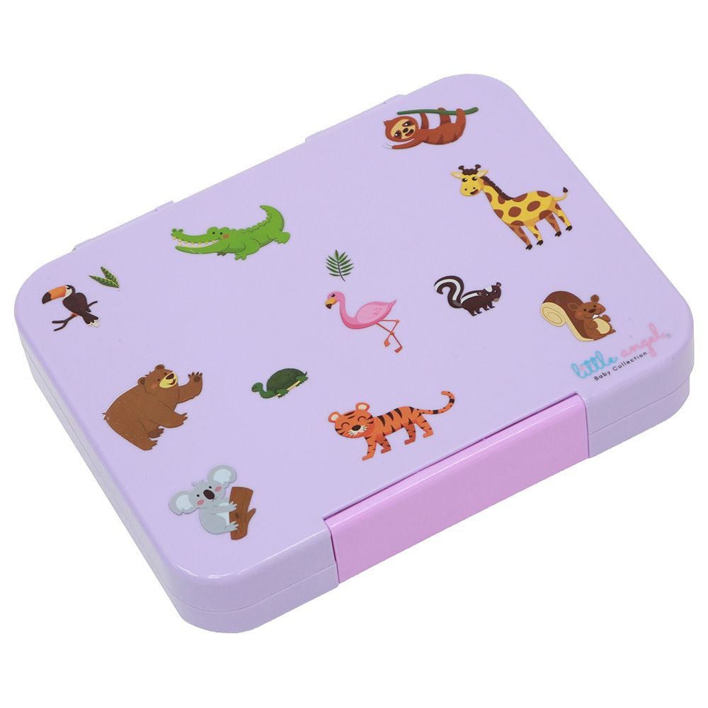 Little Angel - Kid's Bento Lunch Box 6 Compartment Compartment - Purple