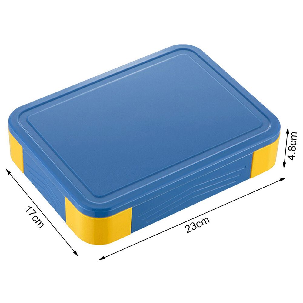 Little Angel - Kid's Lunch Box 7 Compartment With Cutlery & Bowl - Blue