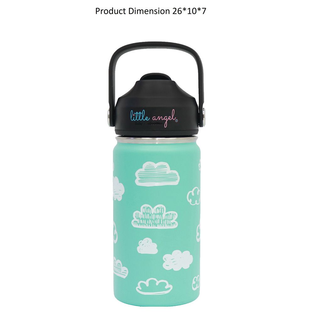 Little Angel - Kids Steel Insulated Water Bottle 400ml - Light Blue