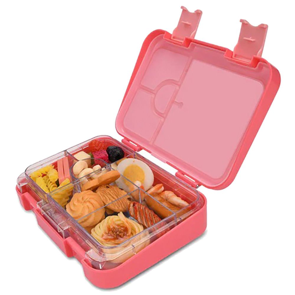 Little Angel - Kid's 6 Compartments Lunch Box - Pink