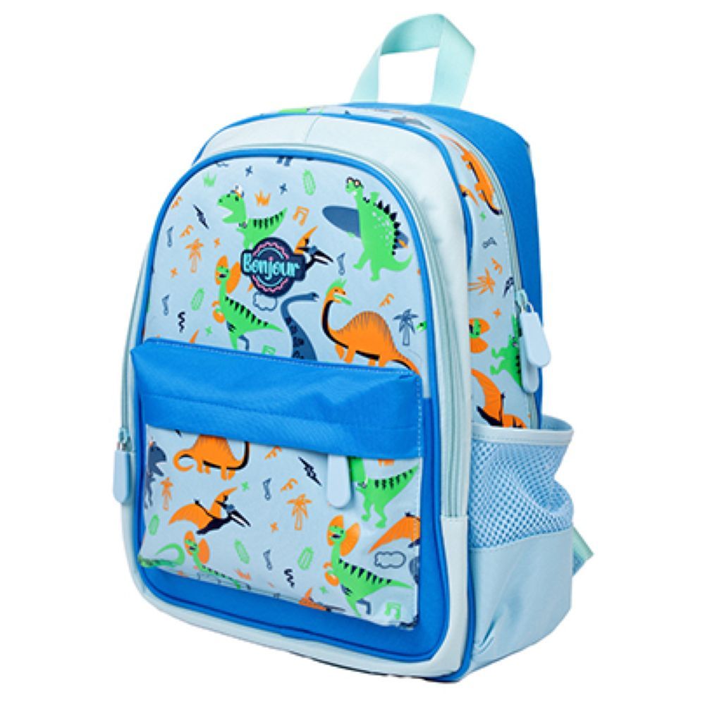 Bonjour - Mini Backpack - Green Dino - 14 inches