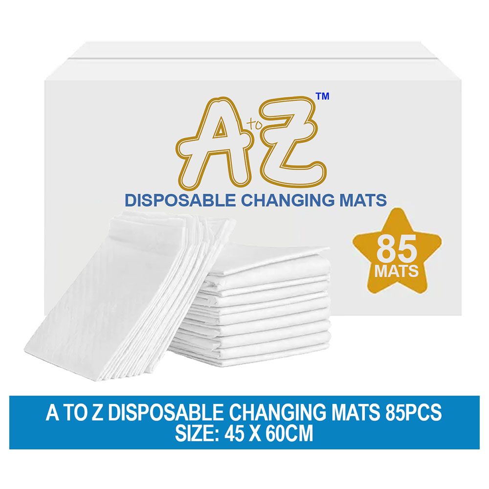 A To Z - Disposable Changing Mat - L - 45 X 60 cm - 85pcs - White