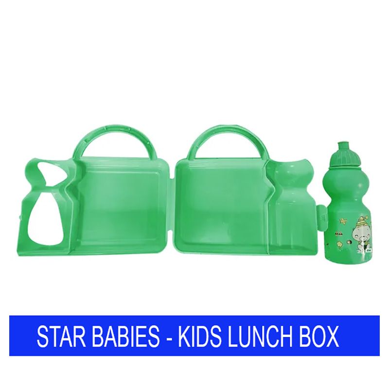 Star Babies - Lunch Box Set, Face Towel & School Bag - 11.02-Inch - Black