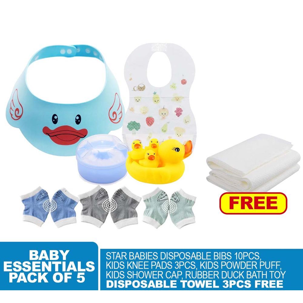 Star Babies - Baby Essentials 5pcs w/ Disposable Towel - 3pcs