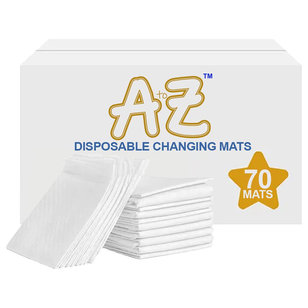 A To Z - Disposable Changing Mat - L - 45 X 60 cm - 70pcs - White