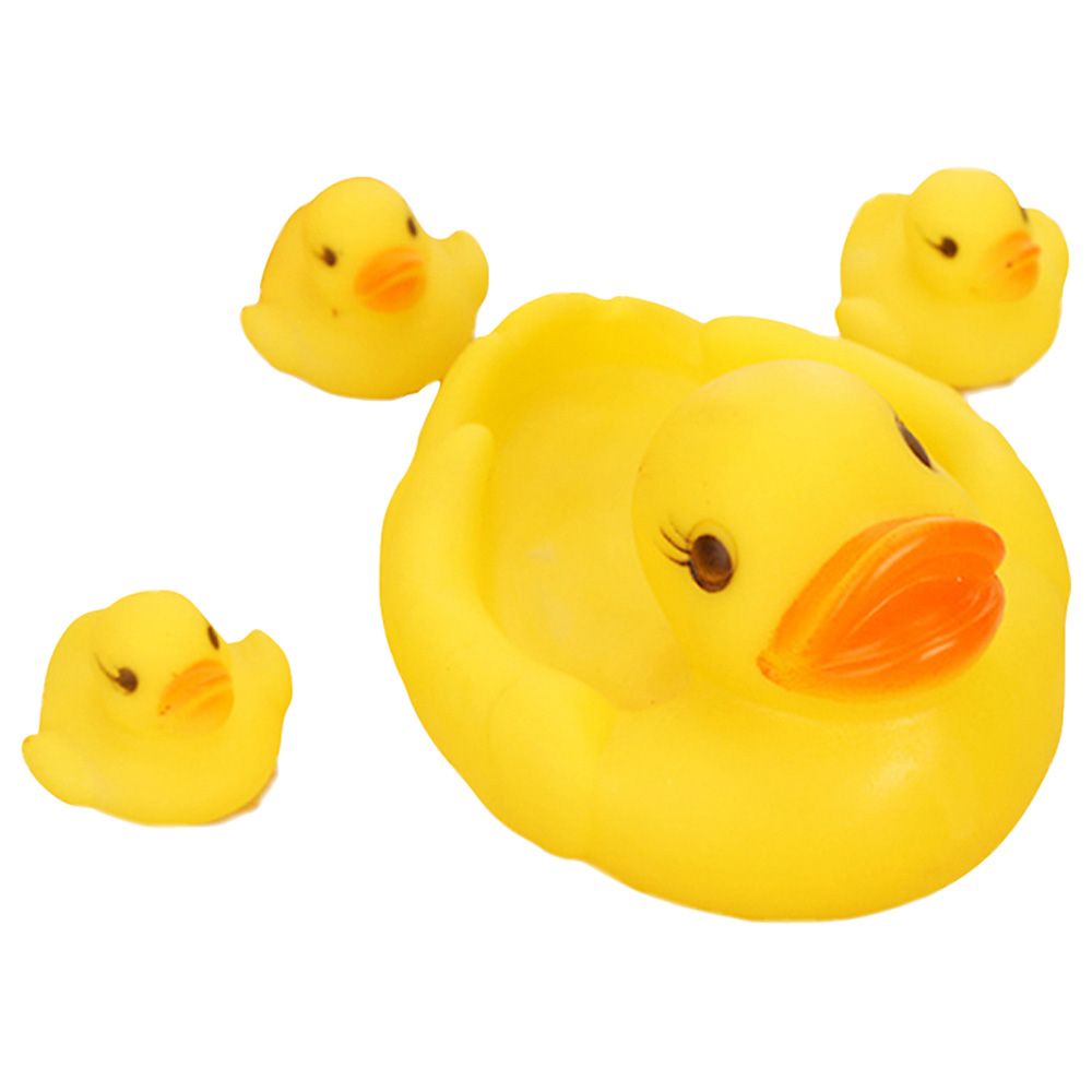 Star Babies - Foldable Bathtub w/ Rubber Duck 4pcs - Pink