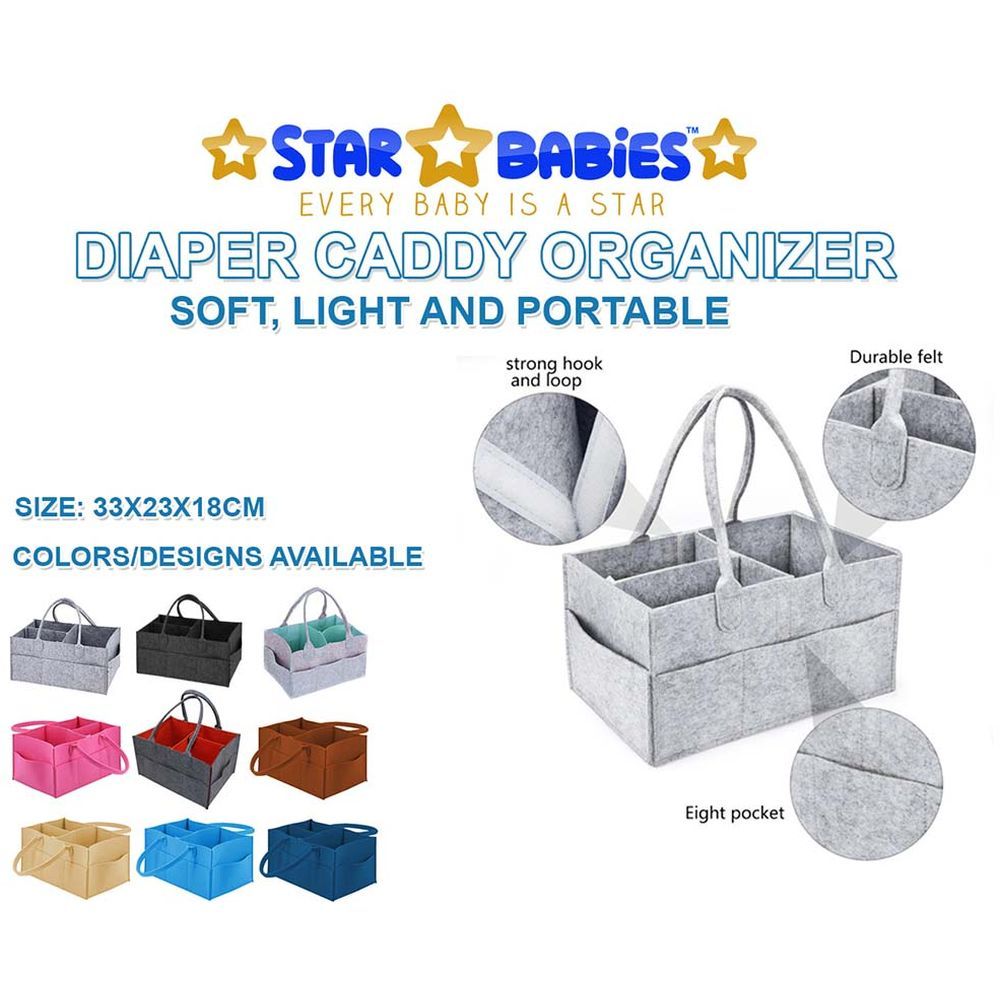 Star Babies - Disposable Changing Mat 20pcs & Scented Bag 5pcs w/ Caddy Diaper - White